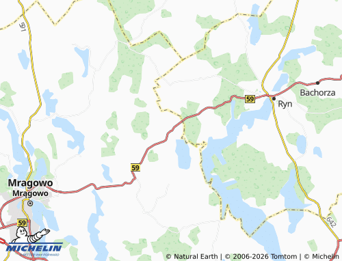 MICHELIN Sądry map - ViaMichelin
