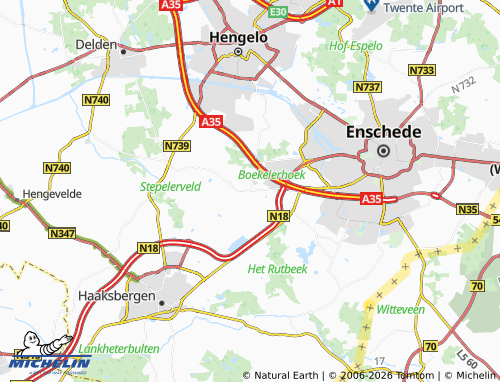 MICHELIN Boekelo map - ViaMichelin