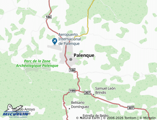 Mappa MICHELIN Las Margaritas de Palenque, A C - ViaMichelin
