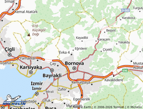 MICHELIN Evka 4 map - ViaMichelin