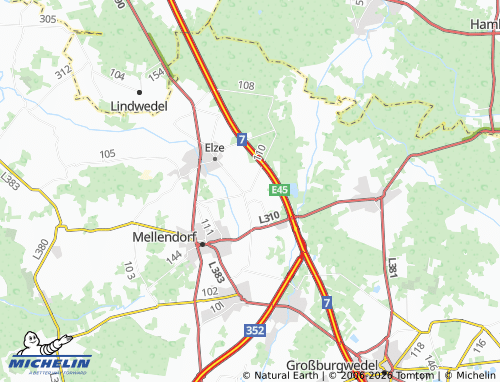 MICHELIN Meitze map - ViaMichelin