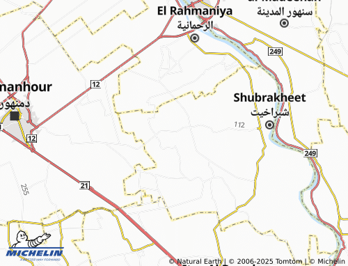 MICHELIN Manshiat Awkaf Likana map - ViaMichelin