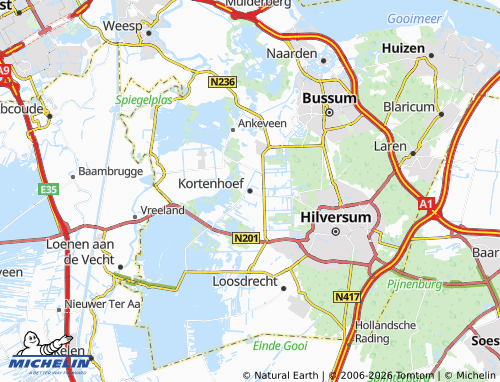 Mapa MICHELIN Kortenhoef - ViaMichelin