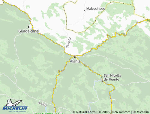 Mapa MICHELIN Alanís - ViaMichelin