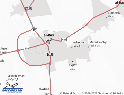 MICHELIN-Landkarte al-Rabee' - ViaMichelin