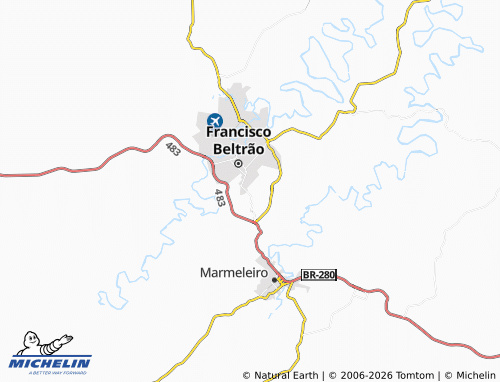 Mapa MICHELIN São Cristóvão - ViaMichelin