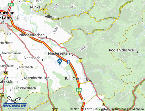 MICHELIN Niederselters map - ViaMichelin