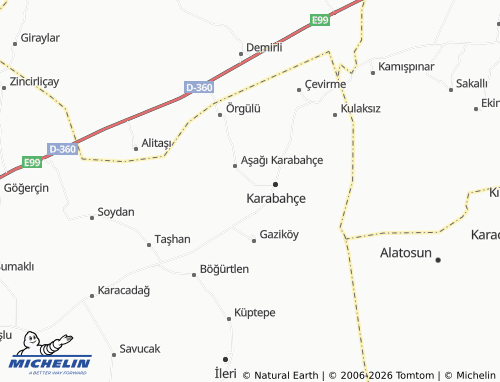 MICHELIN Karkaşı map - ViaMichelin