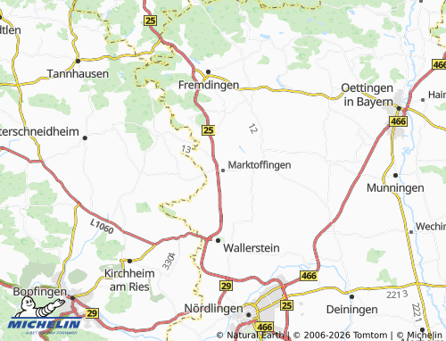 Mappa MICHELIN Marktoffingen - ViaMichelin