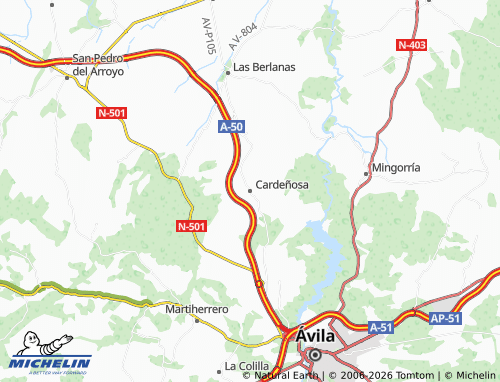 MICHELIN Cardeñosa map - ViaMichelin