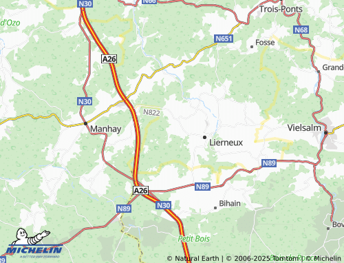 MICHELIN-Landkarte Baneux - ViaMichelin