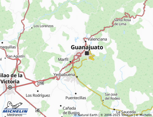 Mappa MICHELIN Pánuco - ViaMichelin