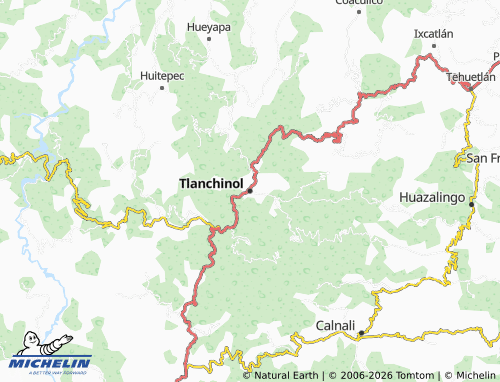 Carte MICHELIN Tlanchinol - ViaMichelin