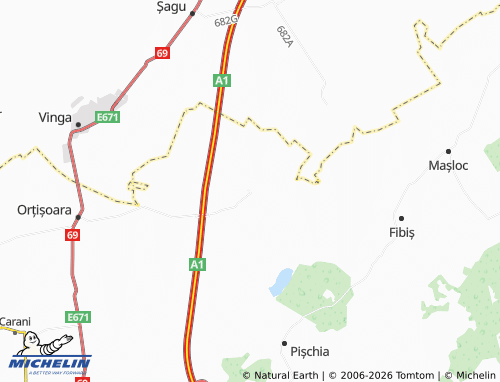 Mappa MICHELIN Seceani - ViaMichelin