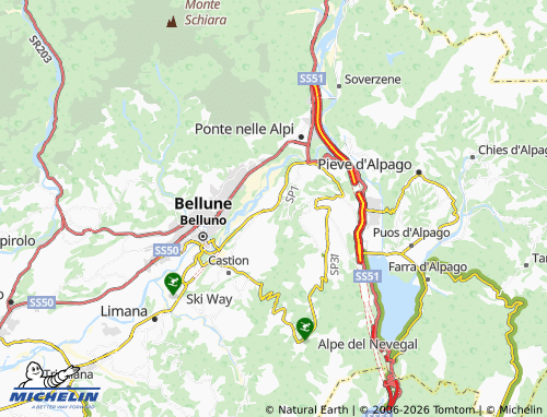 Mapa MICHELIN Levego - ViaMichelin