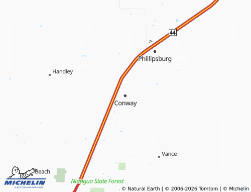 Mapa MICHELIN Conway - ViaMichelin
