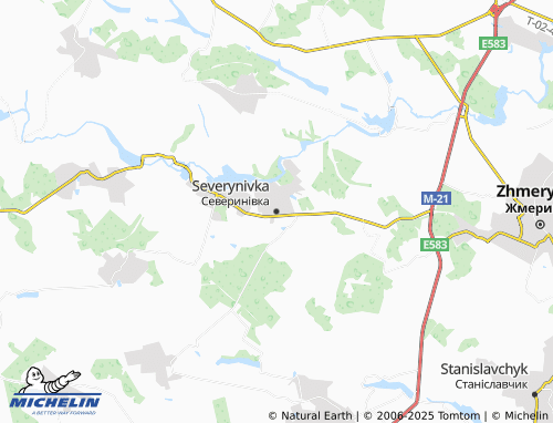 MICHELIN Severynivka map - ViaMichelin