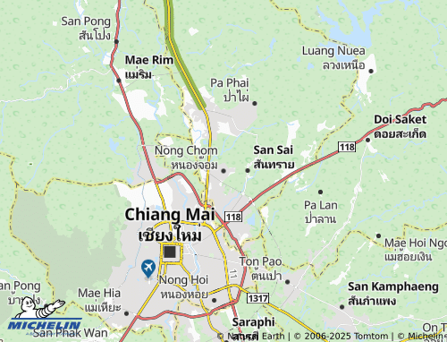 MICHELIN Nong Chom map - ViaMichelin