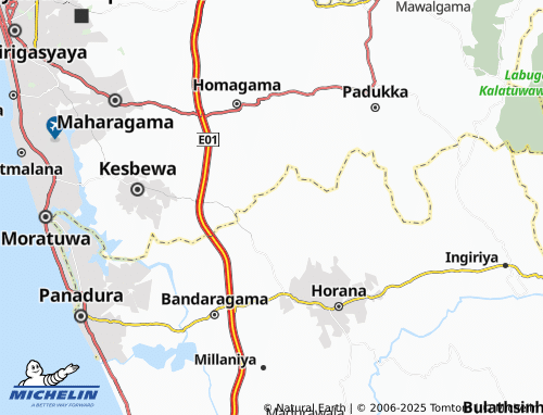 Kaart MICHELIN Thalagala West - ViaMichelin