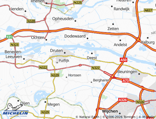 Carte MICHELIN Afferden - ViaMichelin
