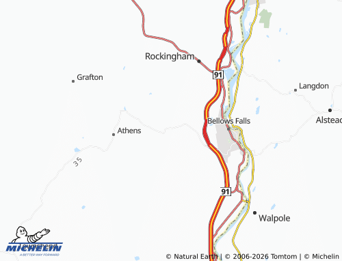 Mapa MICHELIN Saxtons River - ViaMichelin