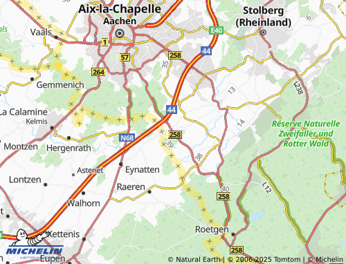 MICHELIN Lichtenbusch map - ViaMichelin