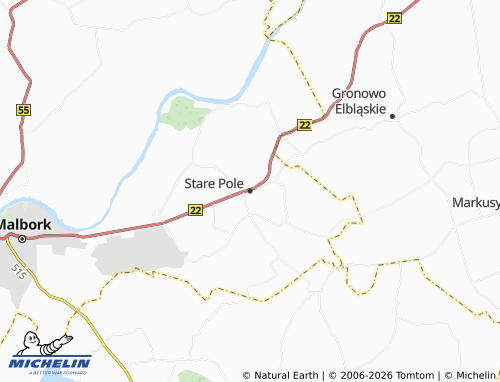 Carte MICHELIN Stare Pole - ViaMichelin