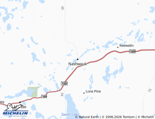 Mapa MICHELIN Nashwauk - ViaMichelin