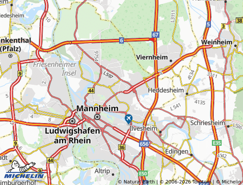 Mapa MICHELIN Käfertal - ViaMichelin