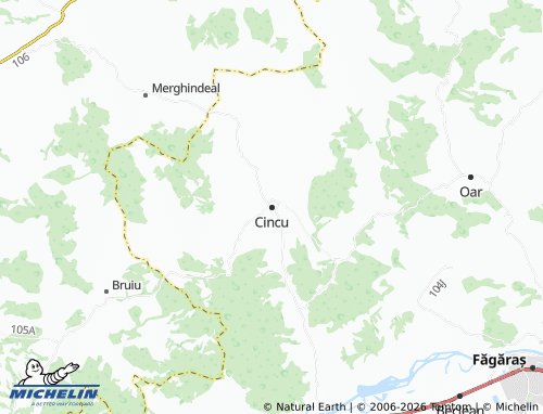 Mapa MICHELIN Cincu - ViaMichelin