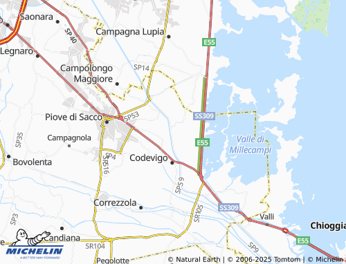 MICHELIN Rosara map - ViaMichelin