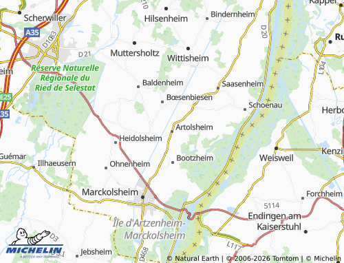 Mapa MICHELIN Artolsheim - ViaMichelin