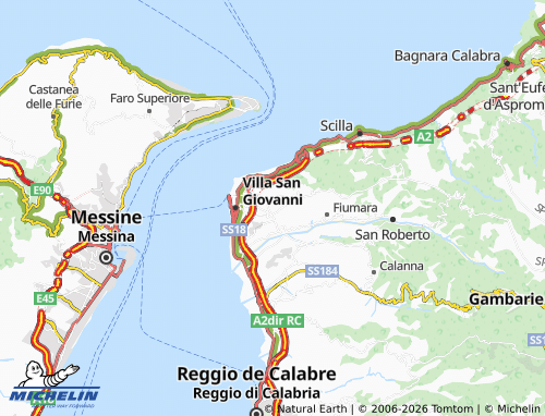 Mappa MICHELIN Campo Calabro - ViaMichelin