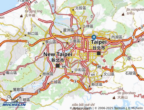 Kaart MICHELIN wan hua qu - ViaMichelin