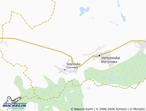 MICHELIN-Landkarte Malenovka - ViaMichelin