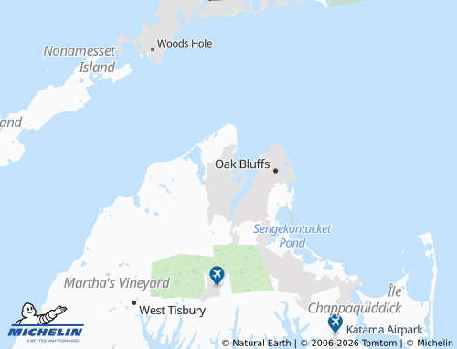 Carte MICHELIN Vineyard Haven - ViaMichelin