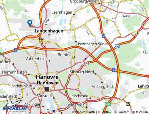 MICHELIN Bothfeld map - ViaMichelin