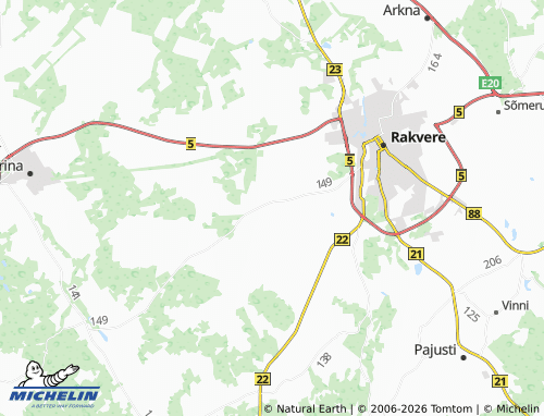 Carte MICHELIN Lepna - ViaMichelin