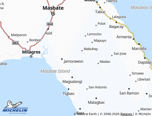 MICHELIN Tagbon map - ViaMichelin