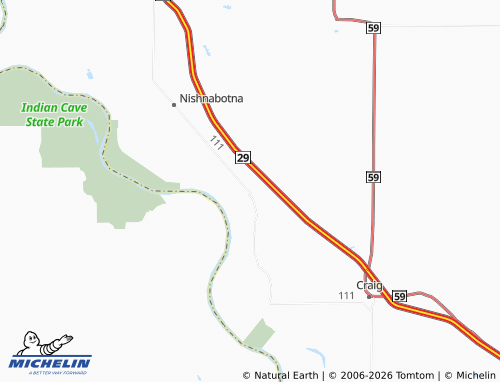 Mapa MICHELIN Corning - ViaMichelin