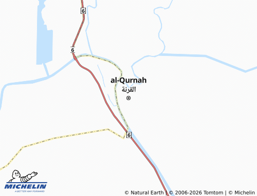 MICHELIN Al Qurna map - ViaMichelin