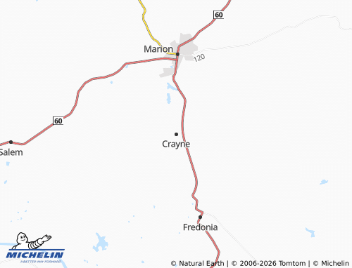 Carte MICHELIN Crayne - ViaMichelin