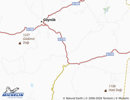MICHELIN Susuz map - ViaMichelin