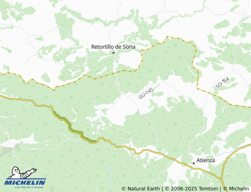 MICHELIN Miedes de Atienza map - ViaMichelin