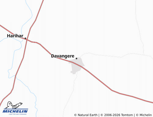 Mappa MICHELIN Davangere - ViaMichelin