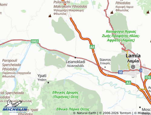 MICHELIN Leianokladi map - ViaMichelin