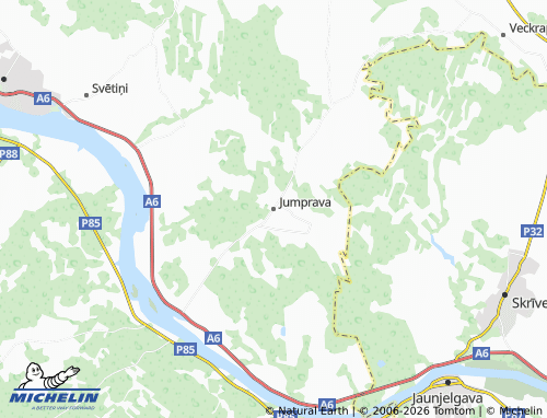 Mapa MICHELIN Jumpravas pagasts - ViaMichelin