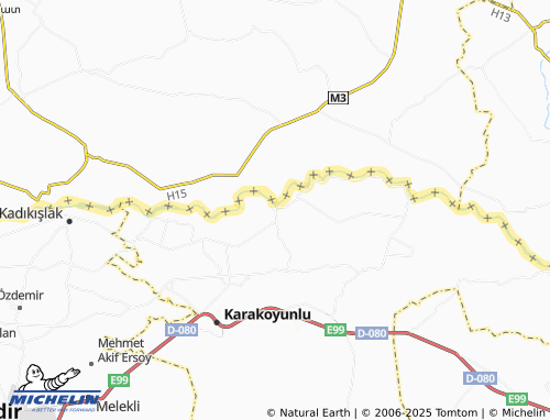 MICHELIN Aşağı Alican map - ViaMichelin