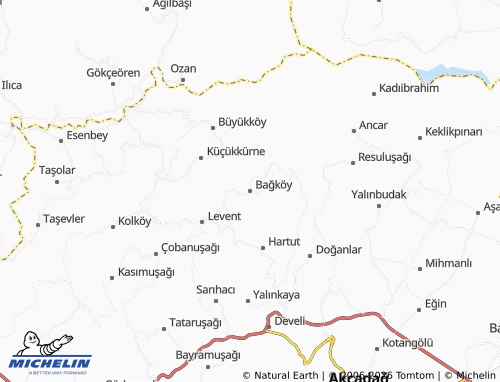MICHELIN Bağköy map - ViaMichelin