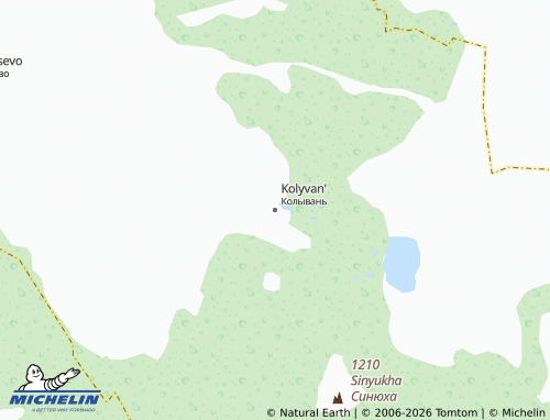 MICHELIN-Landkarte Kolyvan' - ViaMichelin